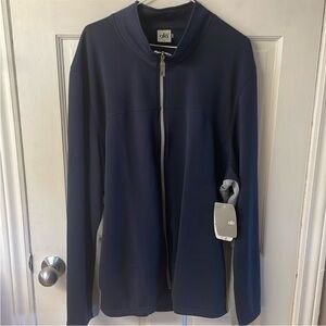 ALO Cool Fit Navy Full Zip lightweight jacket NWT men's size XXL